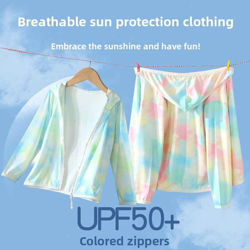 Kids UV Protection Hooded Jacket | Lightweight Summer Sun Coat