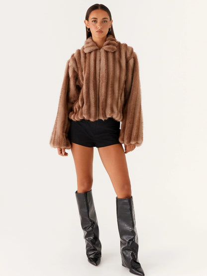Luxora Lane™ Soft Faux Fur Winter Jacket
