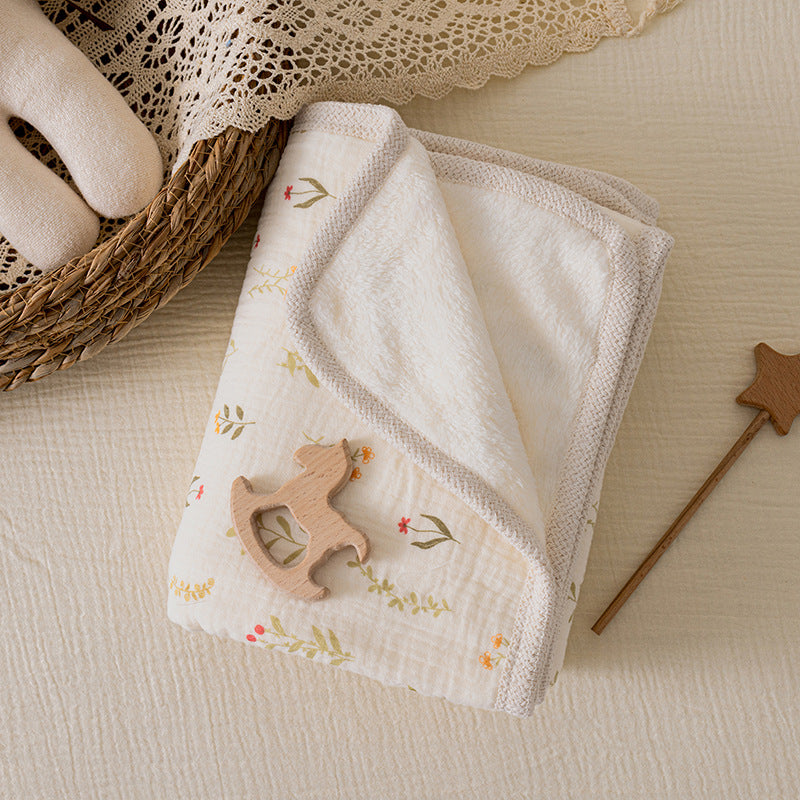 Luxora Lane Double-Layer Baby Blanket - Soft, Breathable & Skin-Safe