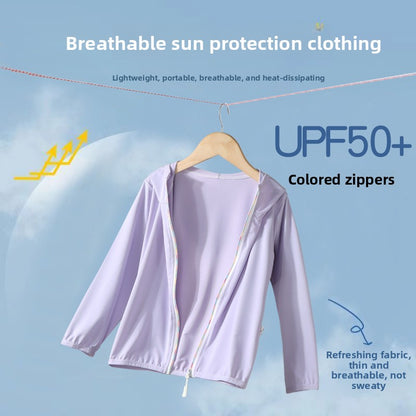 Kids UV Protection Hooded Jacket | Lightweight Summer Sun Coat