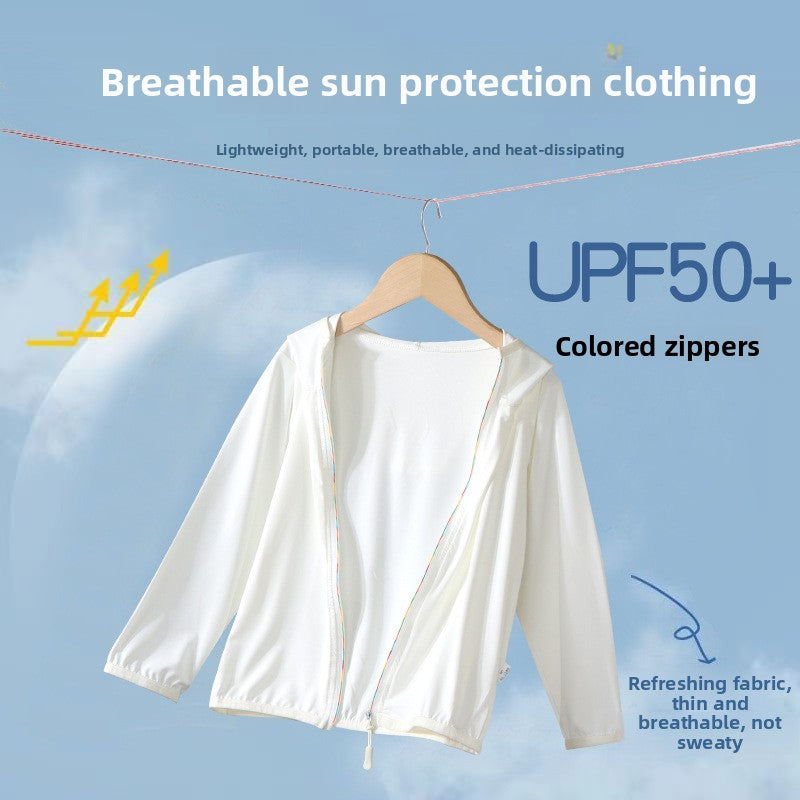 Kids UV Protection Hooded Jacket | Lightweight Summer Sun Coat