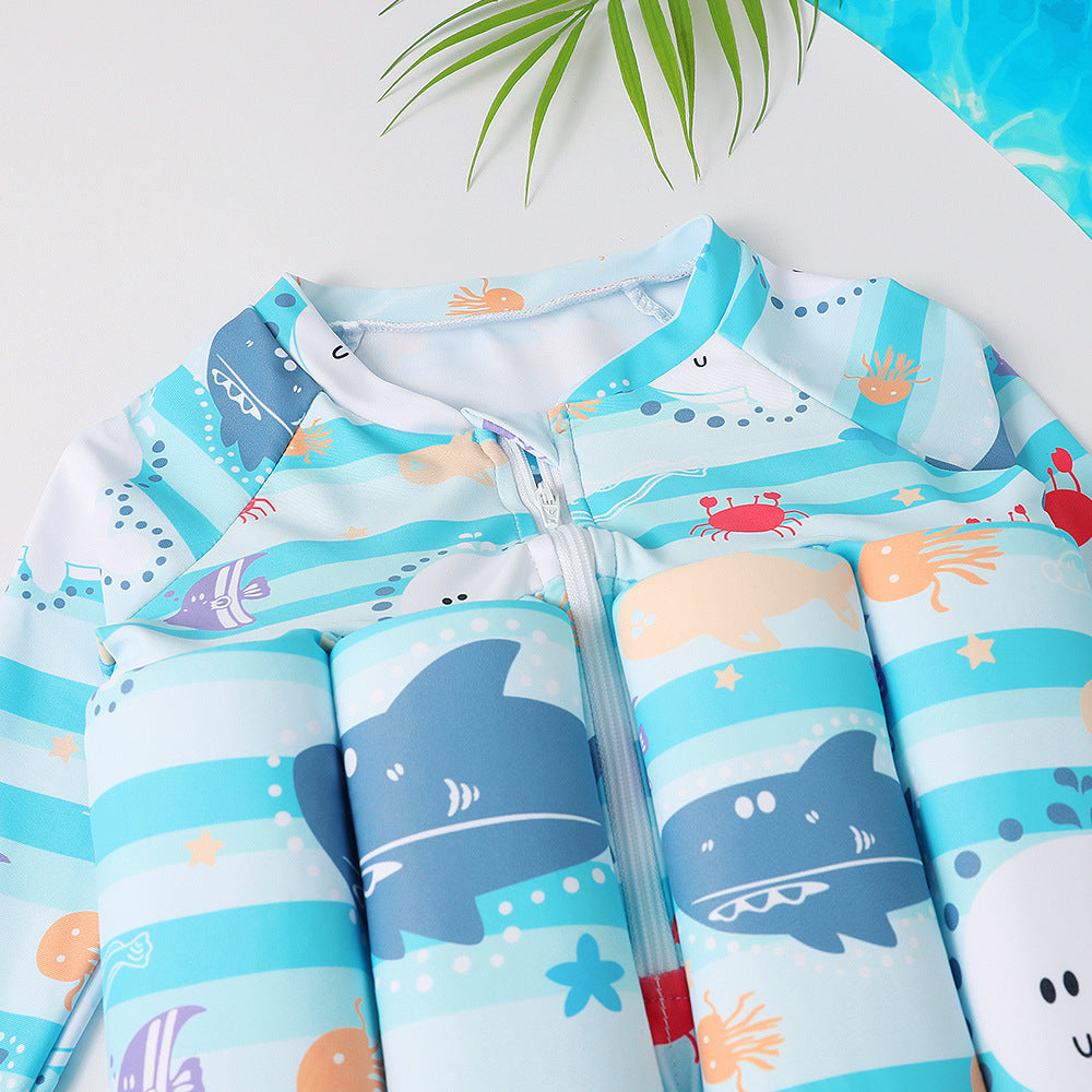 Kids Buoyancy Swimwear | One-Piece Quick-Dry Swimsuit
