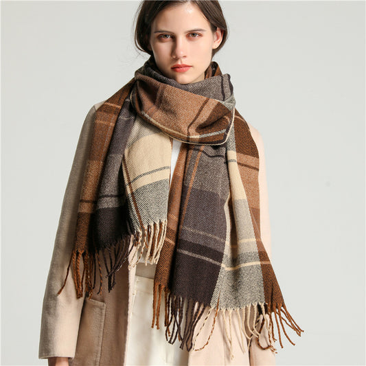 Luxora Lane™ Cozy Checked Winter Scarf