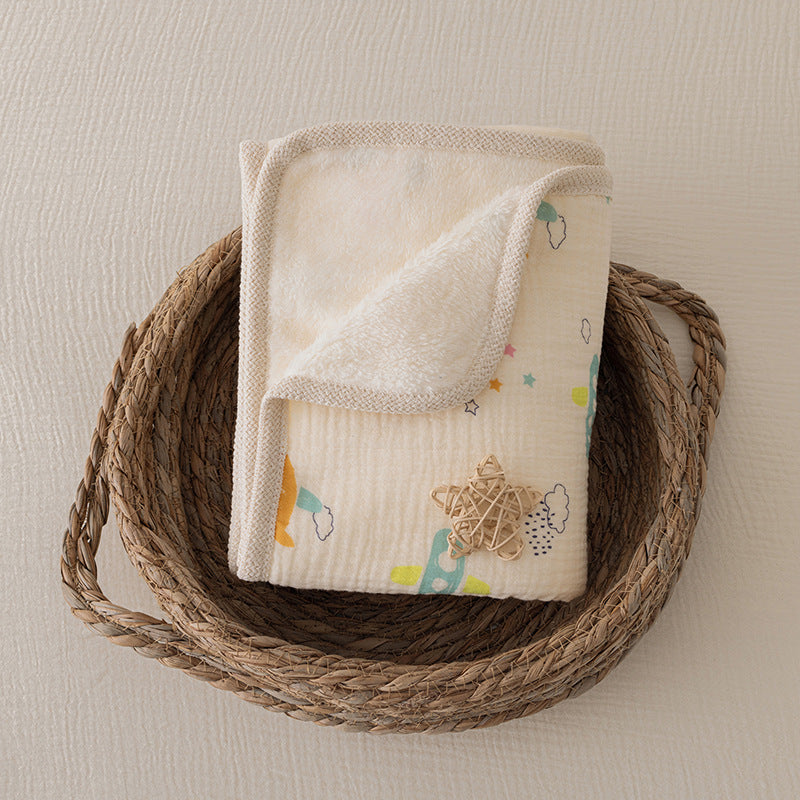 Luxora Lane Double-Layer Baby Blanket - Soft, Breathable & Skin-Safe