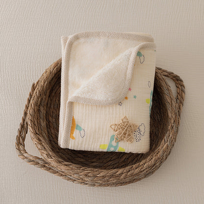 Luxora Lane Double-Layer Baby Blanket - Soft, Breathable & Skin-Safe