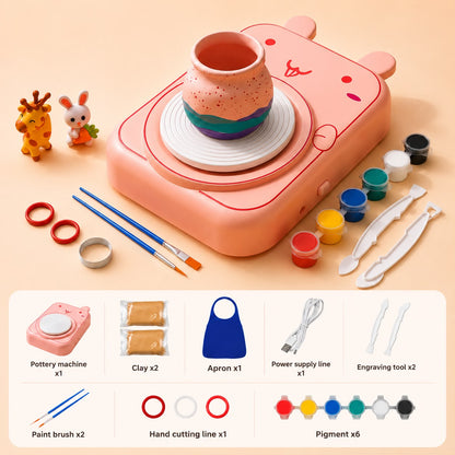 Creative Pottery Wheel Kit for Kids | DIY Art & Craft Set