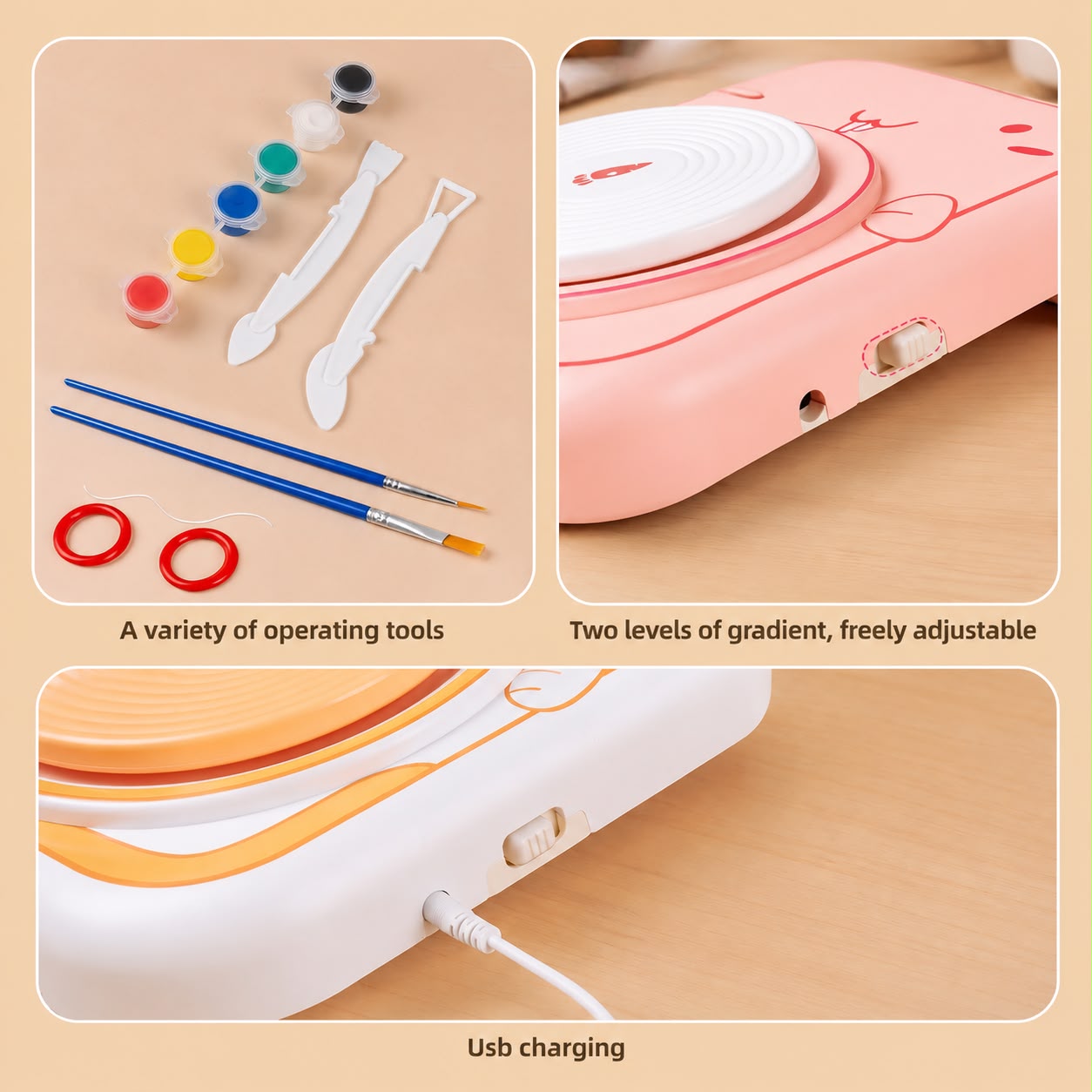 Creative Pottery Wheel Kit for Kids | DIY Art & Craft Set