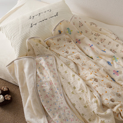 Luxora Lane Double-Layer Baby Blanket - Soft, Breathable & Skin-Safe