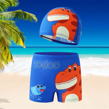 Luxora Lane boys' swim trunks & matching cap set - quick-dry kids swimwear, photo 24