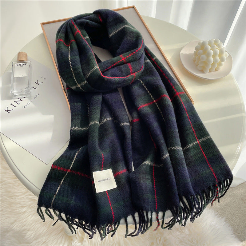 Luxora Lane™ Cozy Checked Winter Scarf