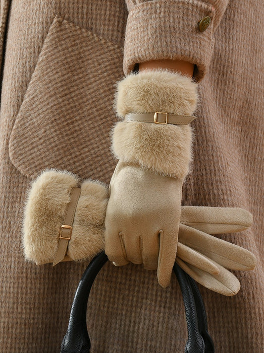 Luxora Lane™ Soft Suede Winter Gloves