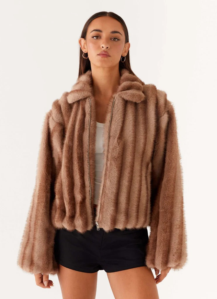 Luxora Lane™ Soft Faux Fur Winter Jacket