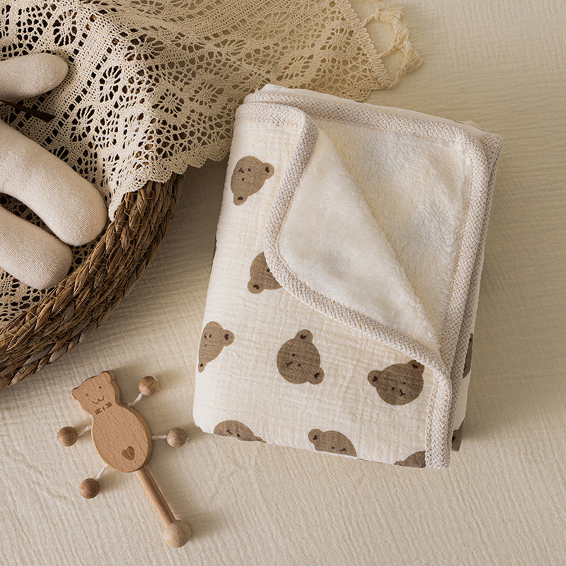 Luxora Lane Double-Layer Baby Blanket - Soft, Breathable & Skin-Safe