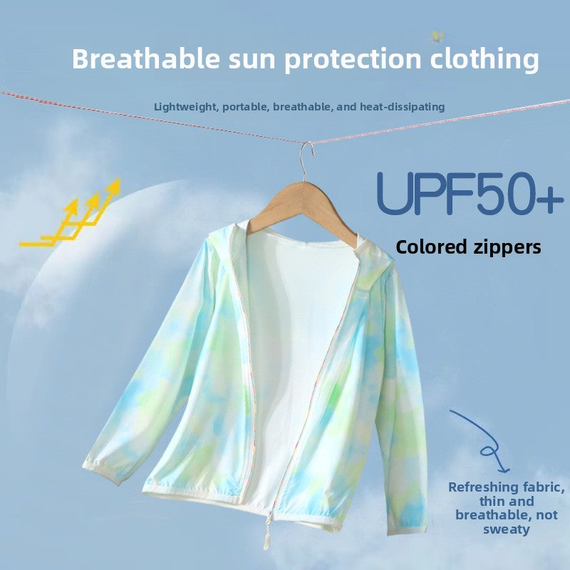 Kids UV Protection Hooded Jacket | Lightweight Summer Sun Coat